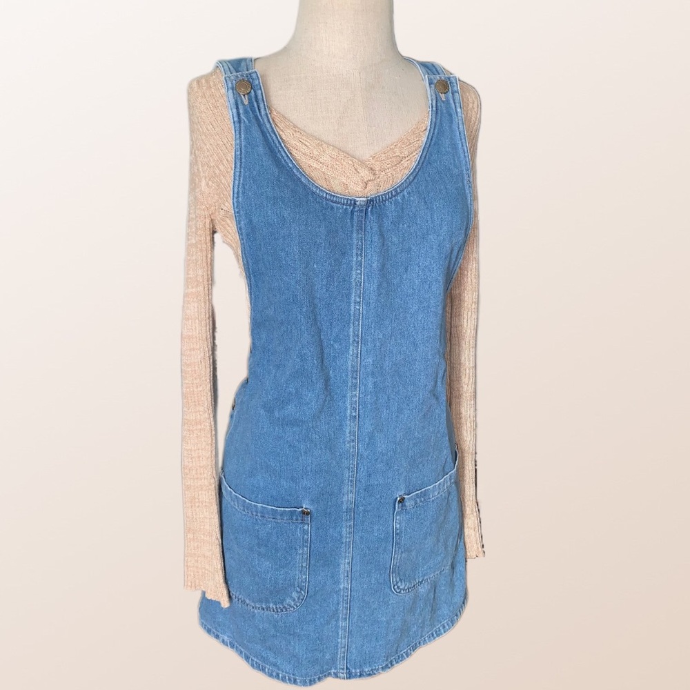 Vintage Jean Overall Dress